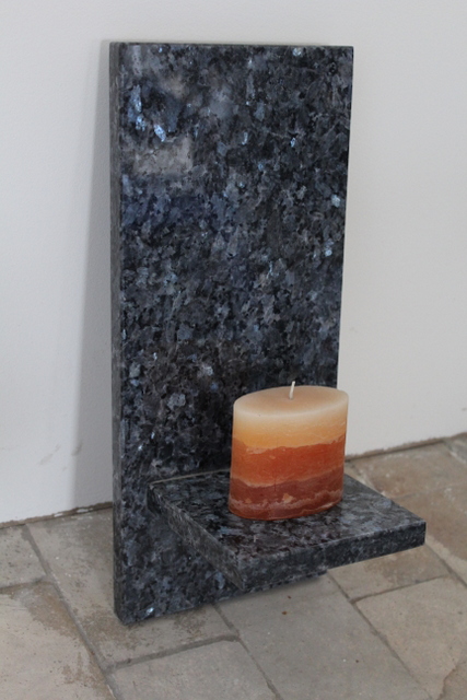 Wandhalter, dunkel Labrador Granit, 18 x 42 cm